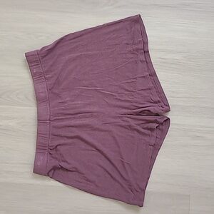 SKIMS Kim Kardashian Sienna Knit pajama shorts purple Large Loungewear Plum